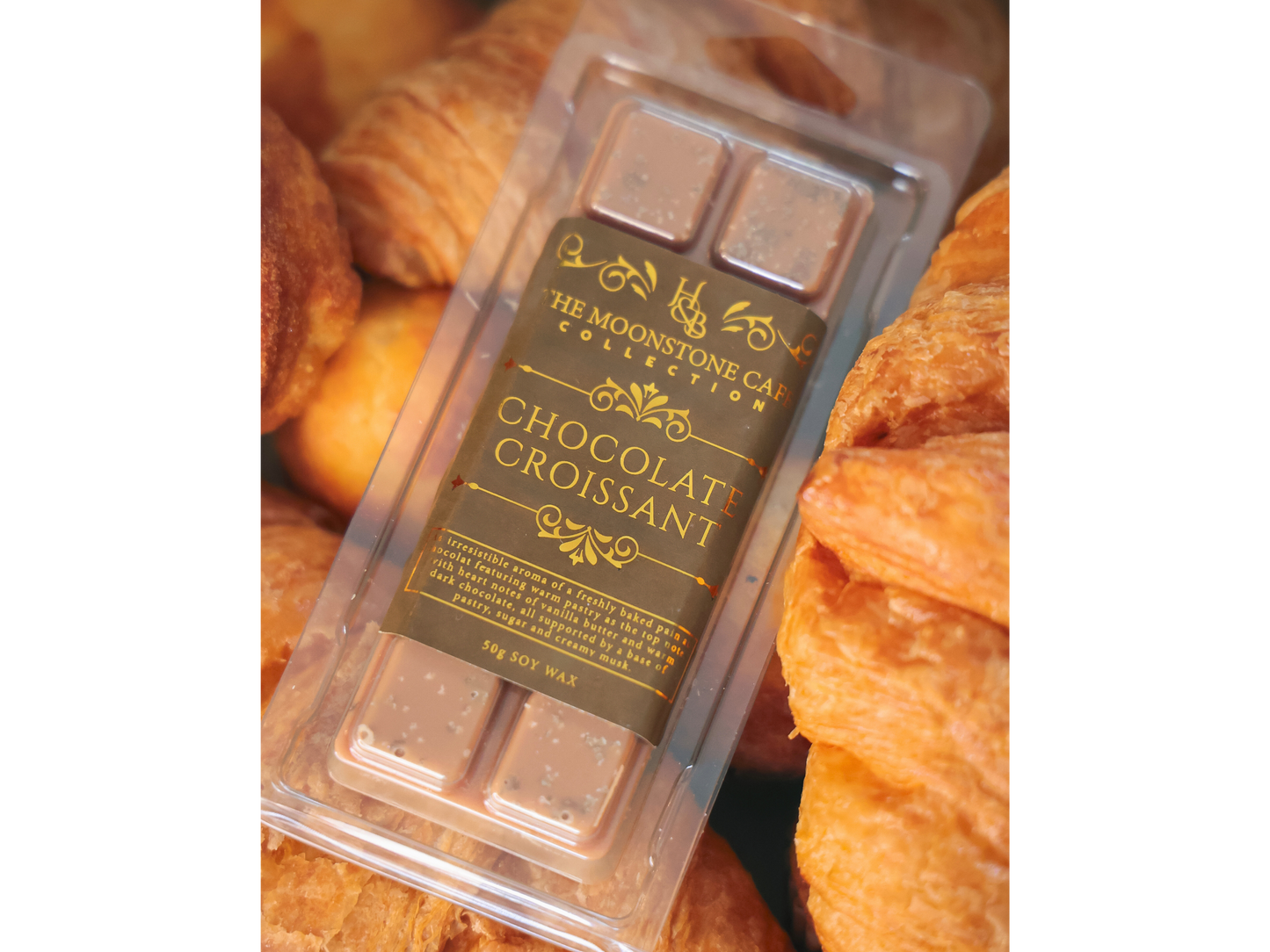 Chocolate Croissant Scented Soy Candle 130g Hex & Boon