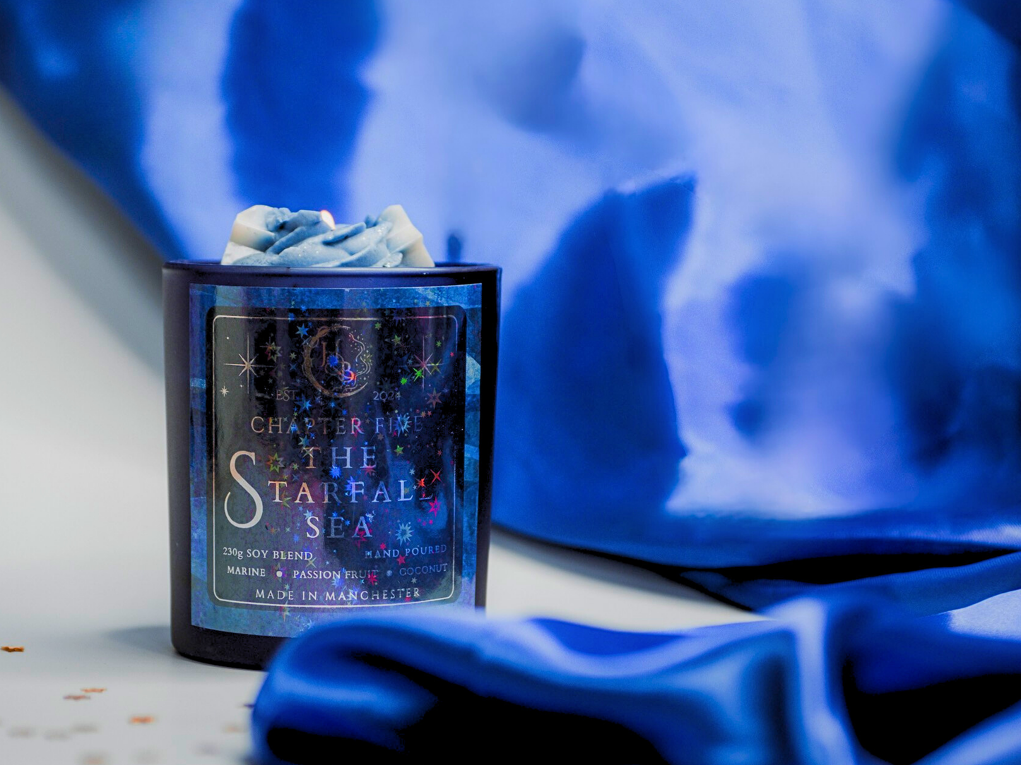THE STARFALL SEA - Tropical Fruit & Sea Fresh Scented Candle Hex & Boon