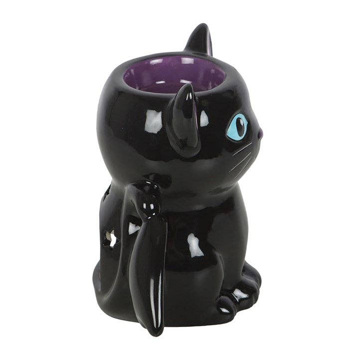 Cute and Creepy Gothic Bat Cat Oil Burner and Wax Warmer Something Different Wholesale