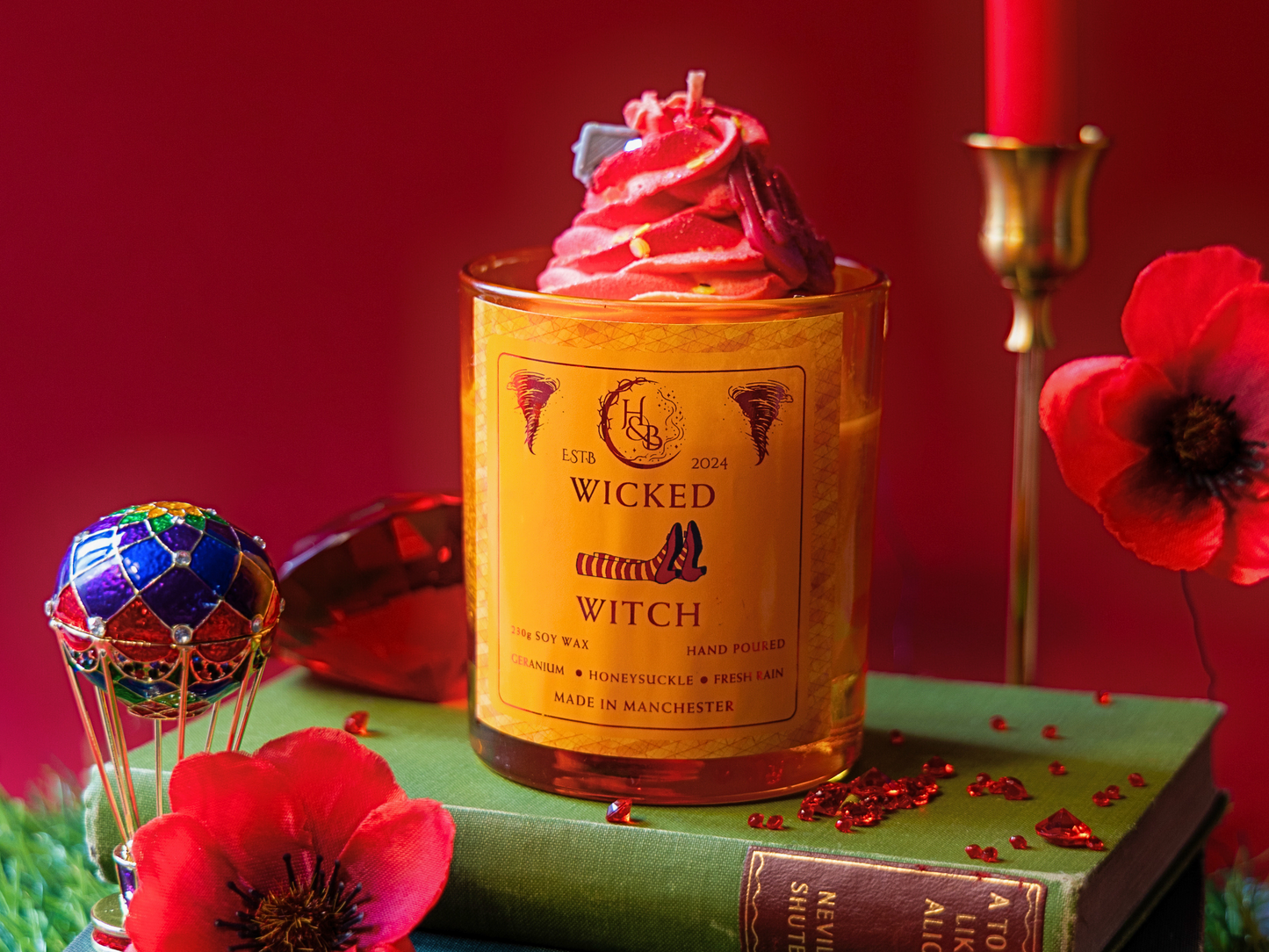 WICKED WITCH - Honeysuckle and Fresh Rain Scented Whipped Candle Hex & Boon