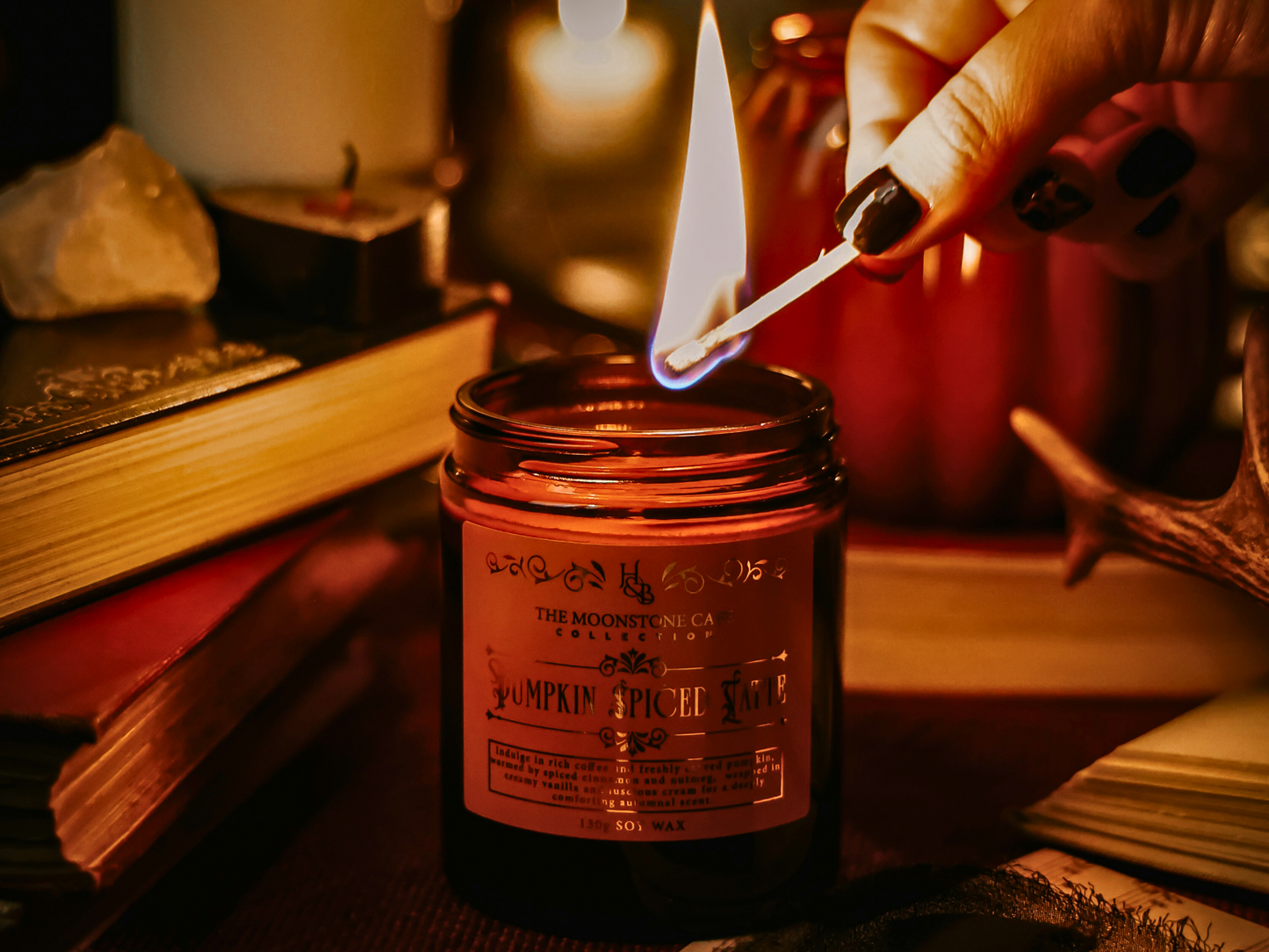 Pumpkin Spiced Latte Scented Soy Candle 130g Hex & Boon