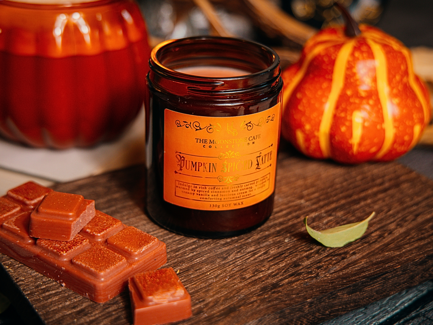 Pumpkin Spiced Latte Scented Soy Candle 130g Hex & Boon
