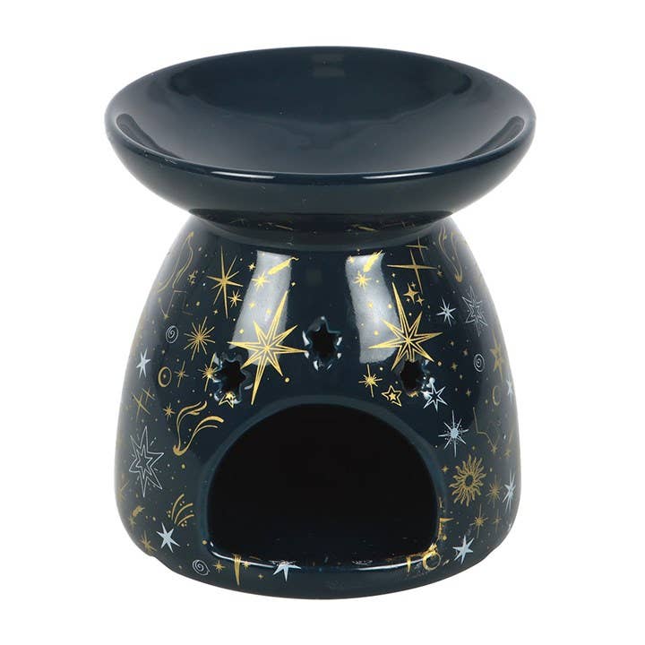 Blue Starry Night Celestial Oil Burner and Wax Warmer Something Different Wholesale