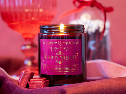 Cherry Brandy Scented Soy Candle 130g Hex & Boon