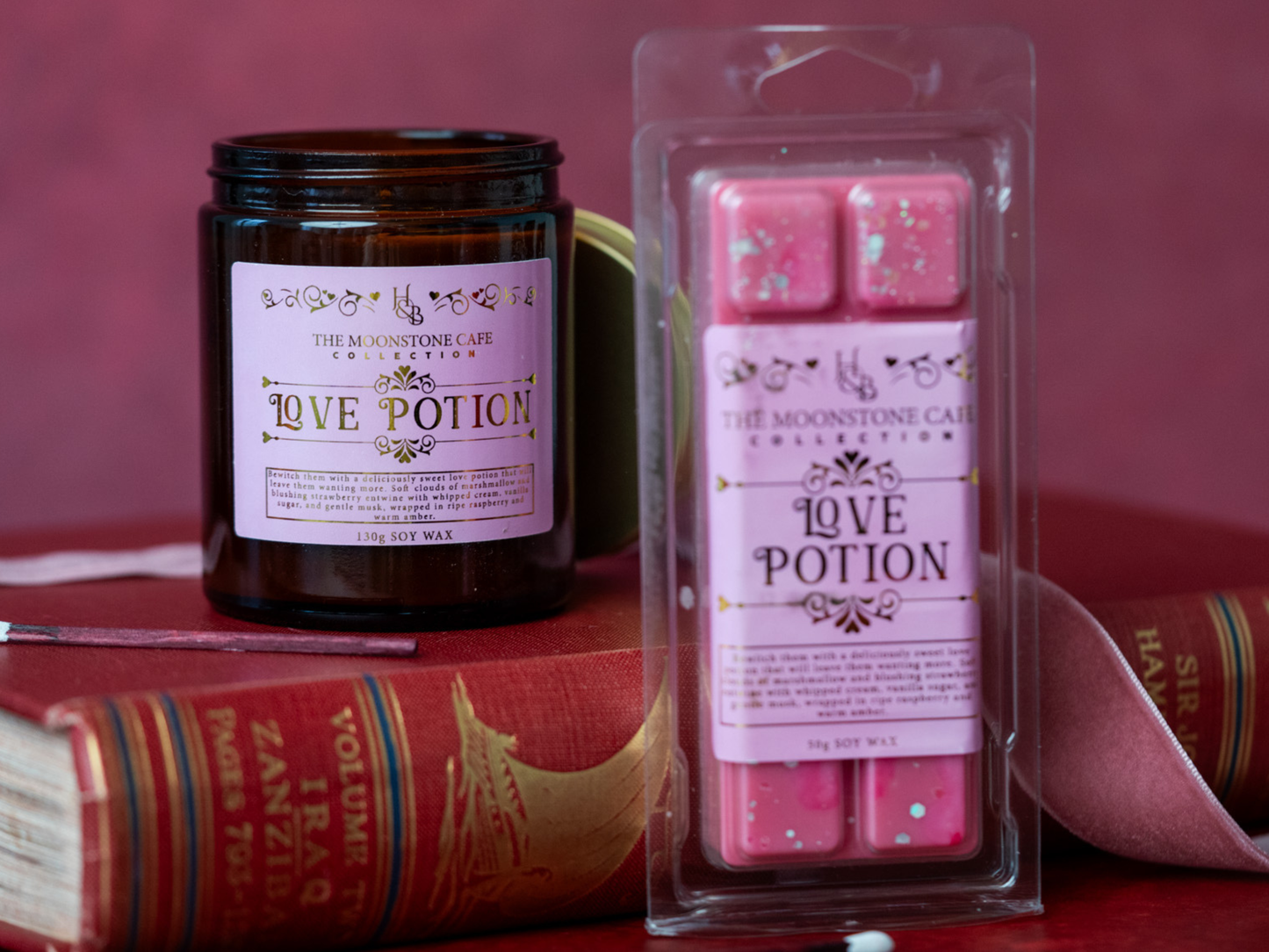 Love Potion Scented Soy Candle 130g Hex & Boon