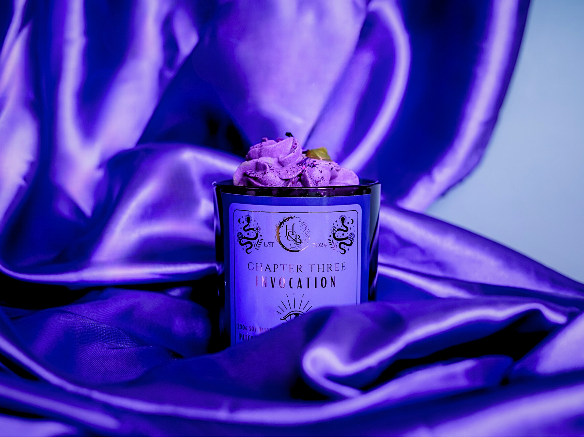 INVOCATION - Nag Champa Incense Scented Whipped Candle Hex & Boon