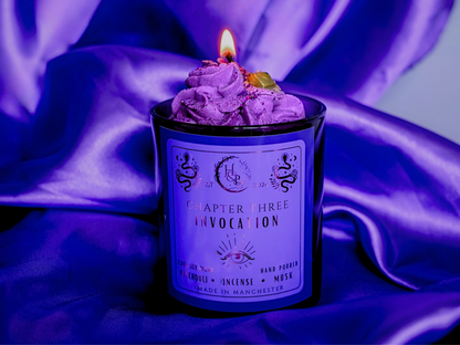 INVOCATION - Nag Champa Incense Scented Whipped Candle Hex & Boon