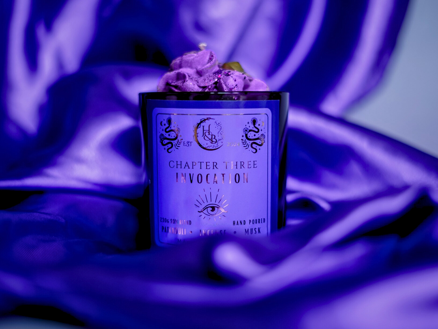 INVOCATION - Nag Champa Incense Scented Whipped Candle Hex & Boon