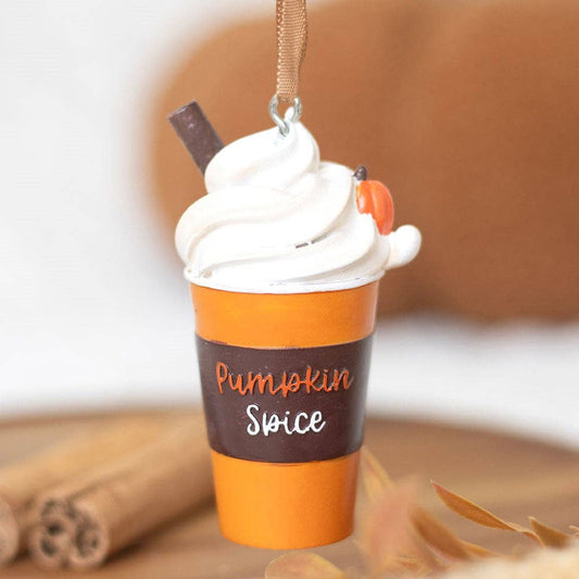 Autumn Pumpkin Spice Latte Hanging Ornament Something Different Wholesale