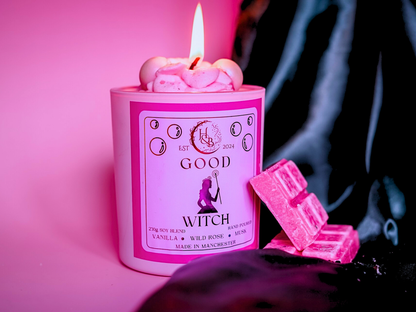 GOOD WITCH - Rose & Vanilla Scented Whipped Candle Hex & Boon