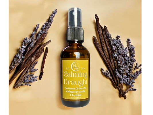 Calming Draught - Madagascan Vanilla & Lavender Essential Oil Room Mist Hex & Boon