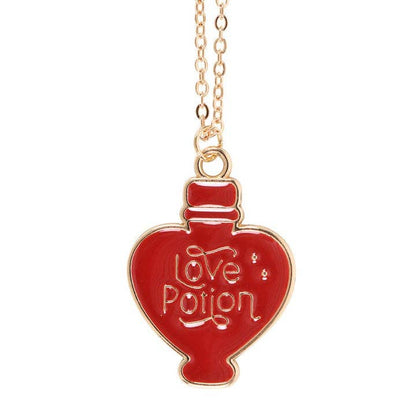 Love Potion Pendant Necklace Greeting Card