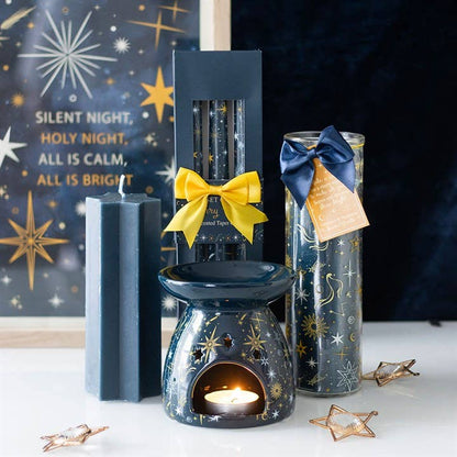 Blue Starry Night Celestial Oil Burner and Wax Warmer Something Different Wholesale