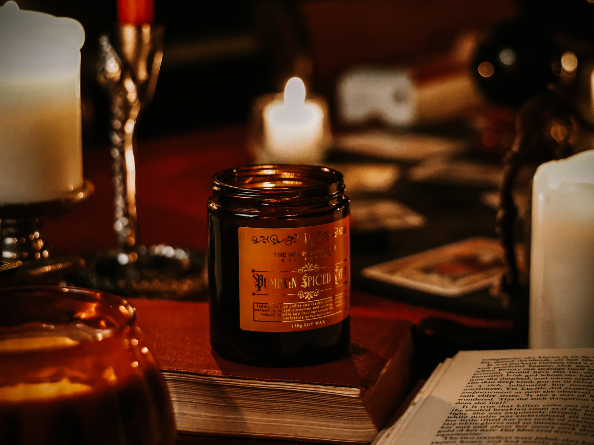 Pumpkin Spiced Latte Scented Soy Candle 130g Hex & Boon