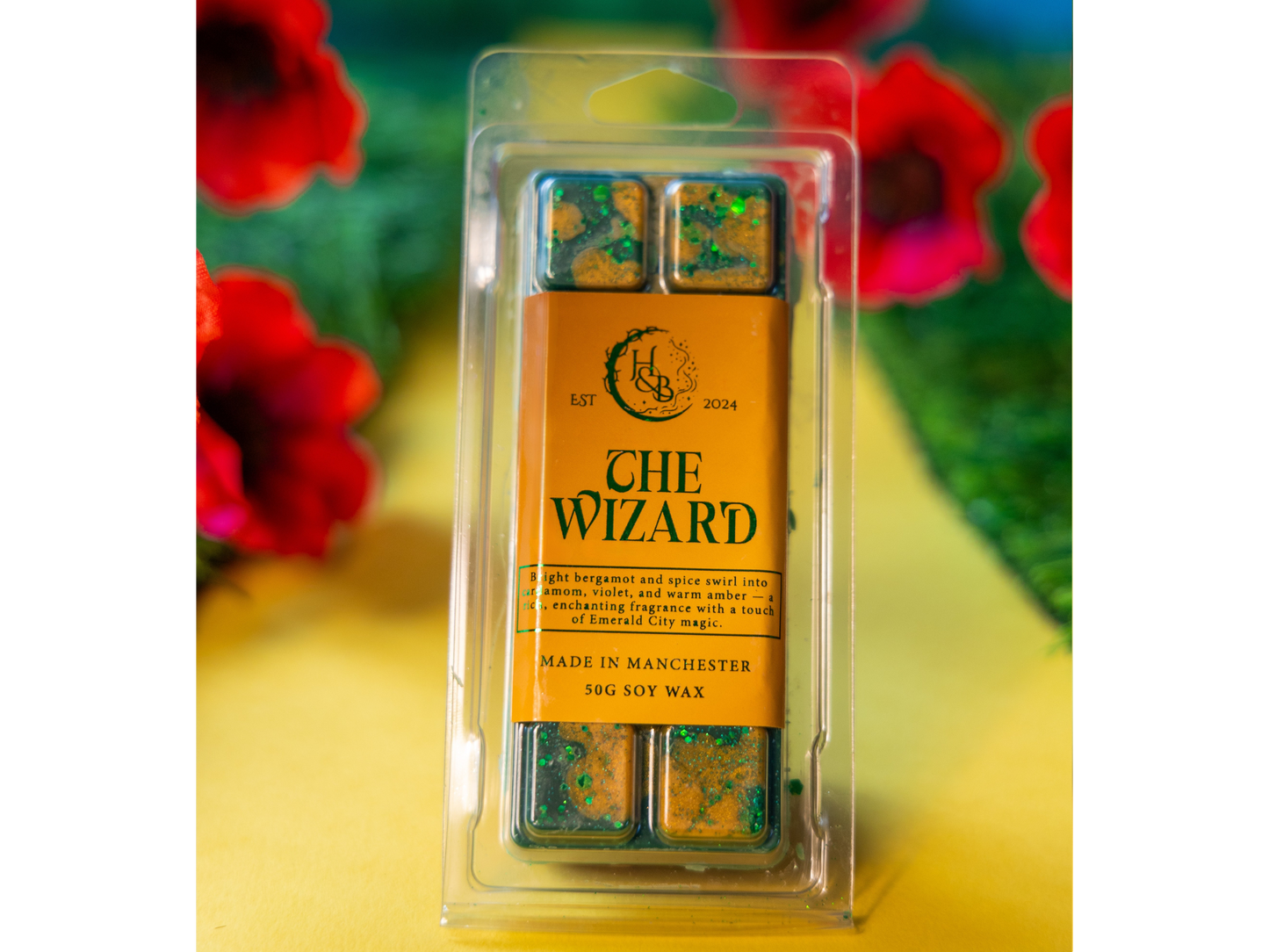 The Wizard (Spiced Pink Pepper & Nutmeg) Soy Wax Melt Bar - Limited Edition Hex & Boon