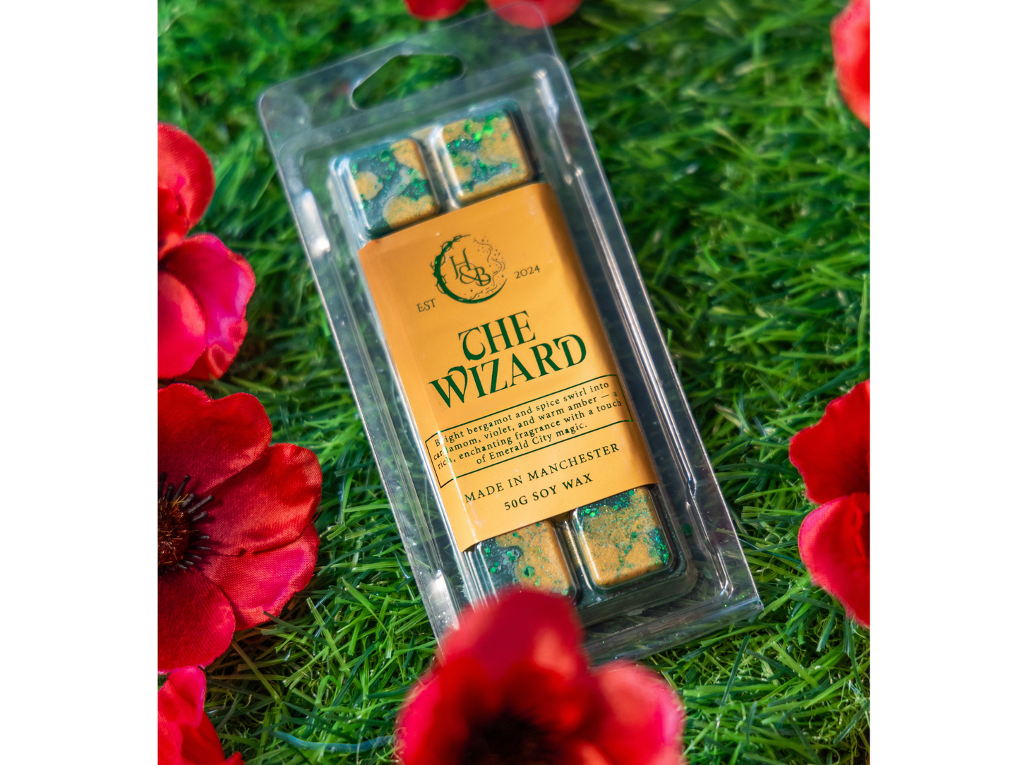 The Wizard (Spiced Pink Pepper & Nutmeg) Soy Wax Melt Bar - Limited Edition Hex & Boon