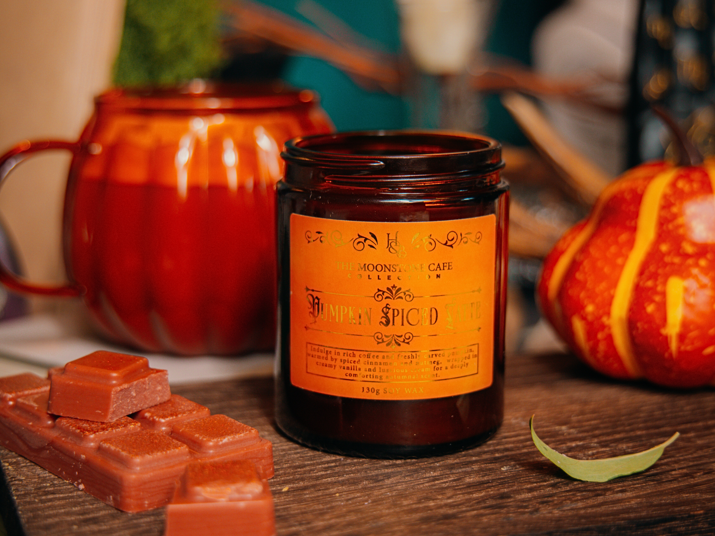 Pumpkin Spiced Latte Scented Soy Candle 130g Hex & Boon