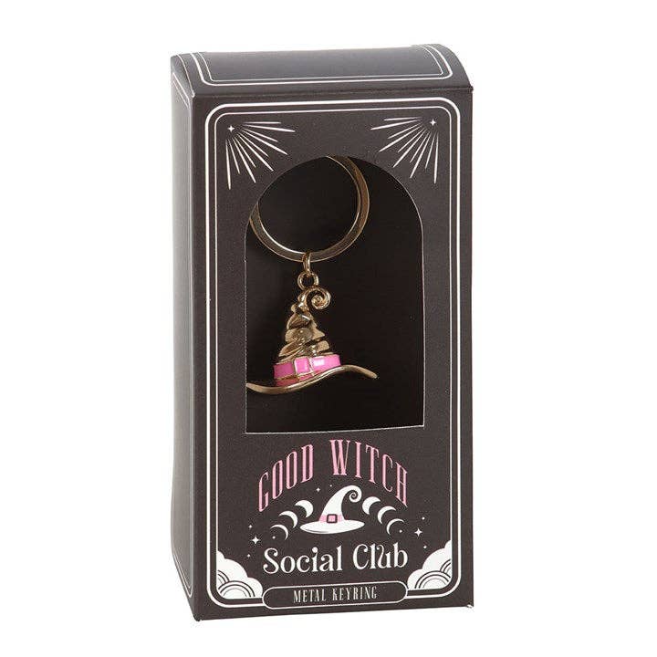 Good Witch Social Club Witch Hat Keyring Something Different Wholesale