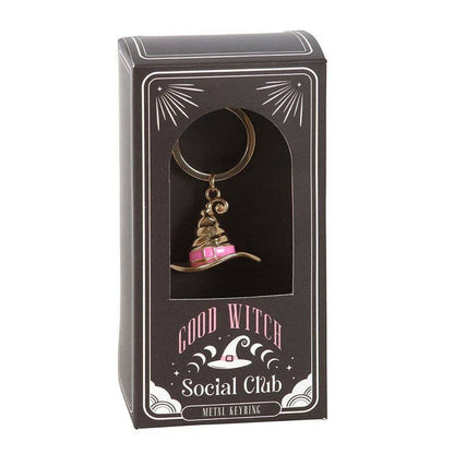 Good Witch Social Club Witch Hat Keyring Something Different Wholesale