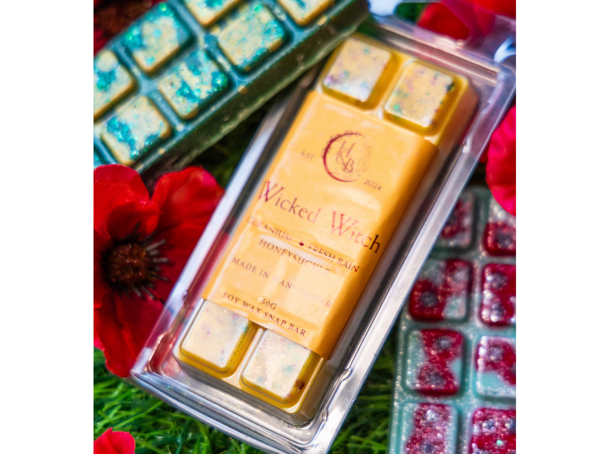 The Poppyfield (Poppy, Fig & Vanilla) Scented Wax Melt Bar Hex & Boon