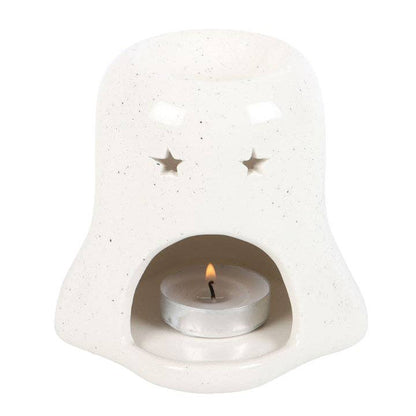 Ghost Shaped Halloween Oil Burner & Wax Warmer with Pumpkin Something Different Wholesale