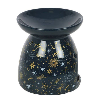 Blue Starry Night Celestial Oil Burner and Wax Warmer Something Different Wholesale