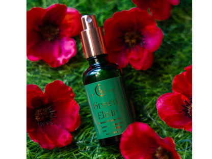 Green Elixir Essential Oil Mist (Lime, Grapefruit, Cypress, Orange) Hex & Boon