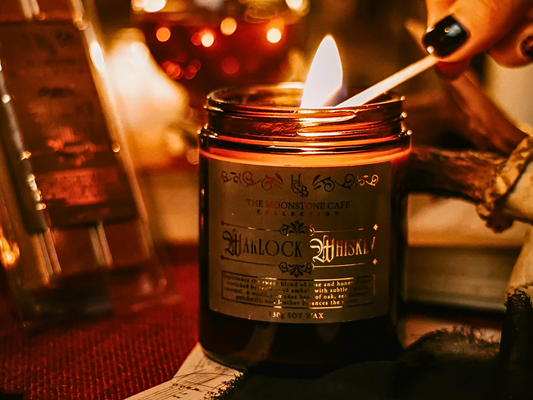 Warlock Whiskey Scented Soy Candle 130g Hex & Boon