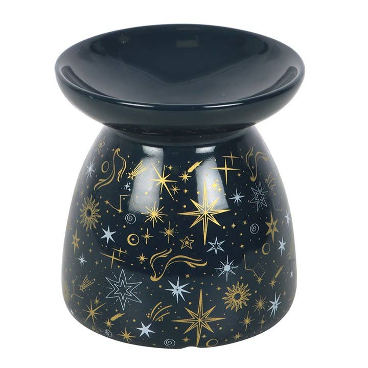 Blue Starry Night Celestial Oil Burner and Wax Warmer Something Different Wholesale