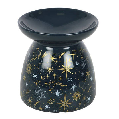 Blue Starry Night Celestial Oil Burner and Wax Warmer Something Different Wholesale