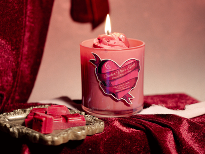 UNDER YOUR SPELL - Dark Rose & Amber Scented Candle Hex & Boon