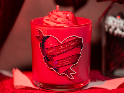 UNDER YOUR SPELL - Dark Rose & Amber Scented Candle Hex & Boon