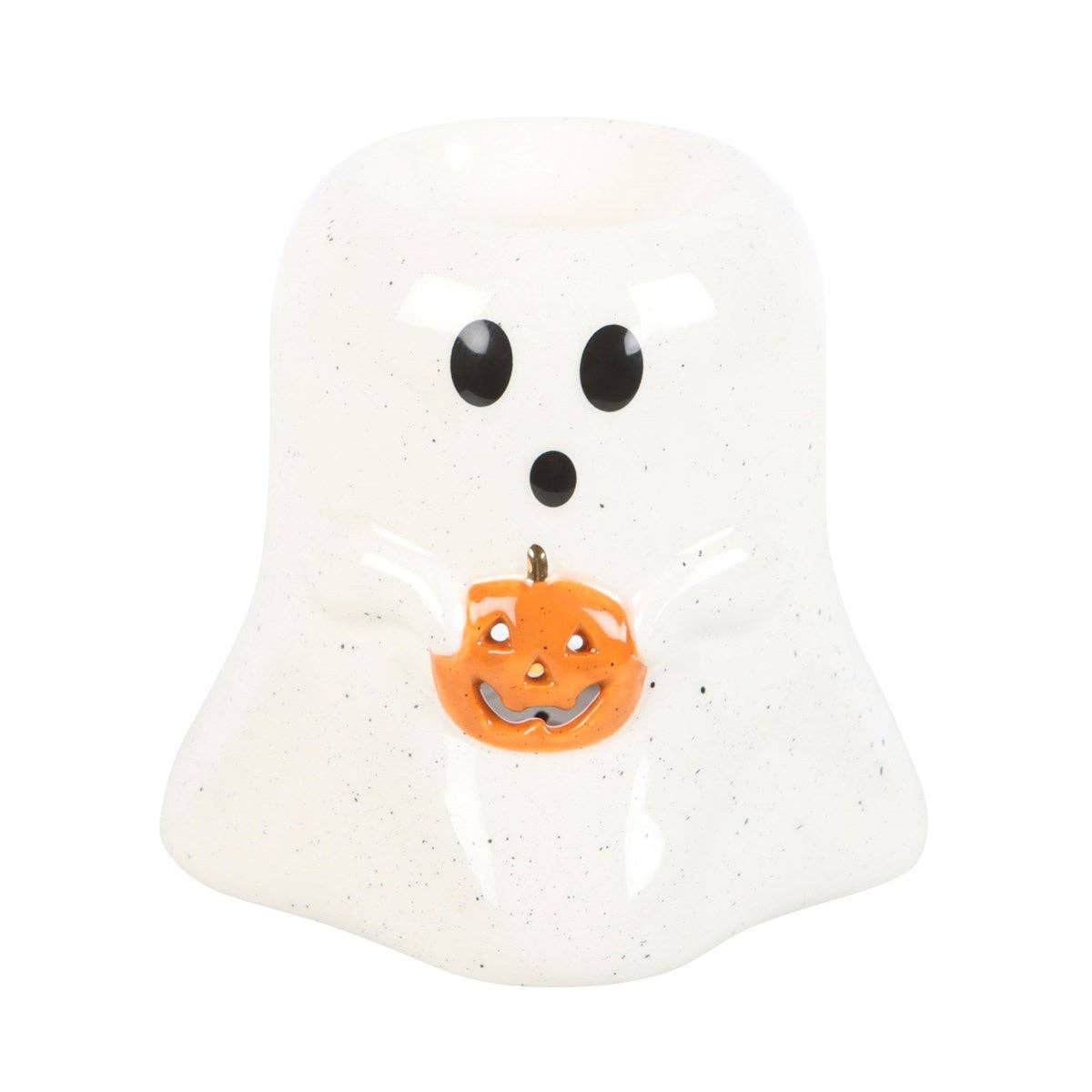Ghost Shaped Halloween Oil Burner & Wax Warmer with Pumpkin Something Different Wholesale