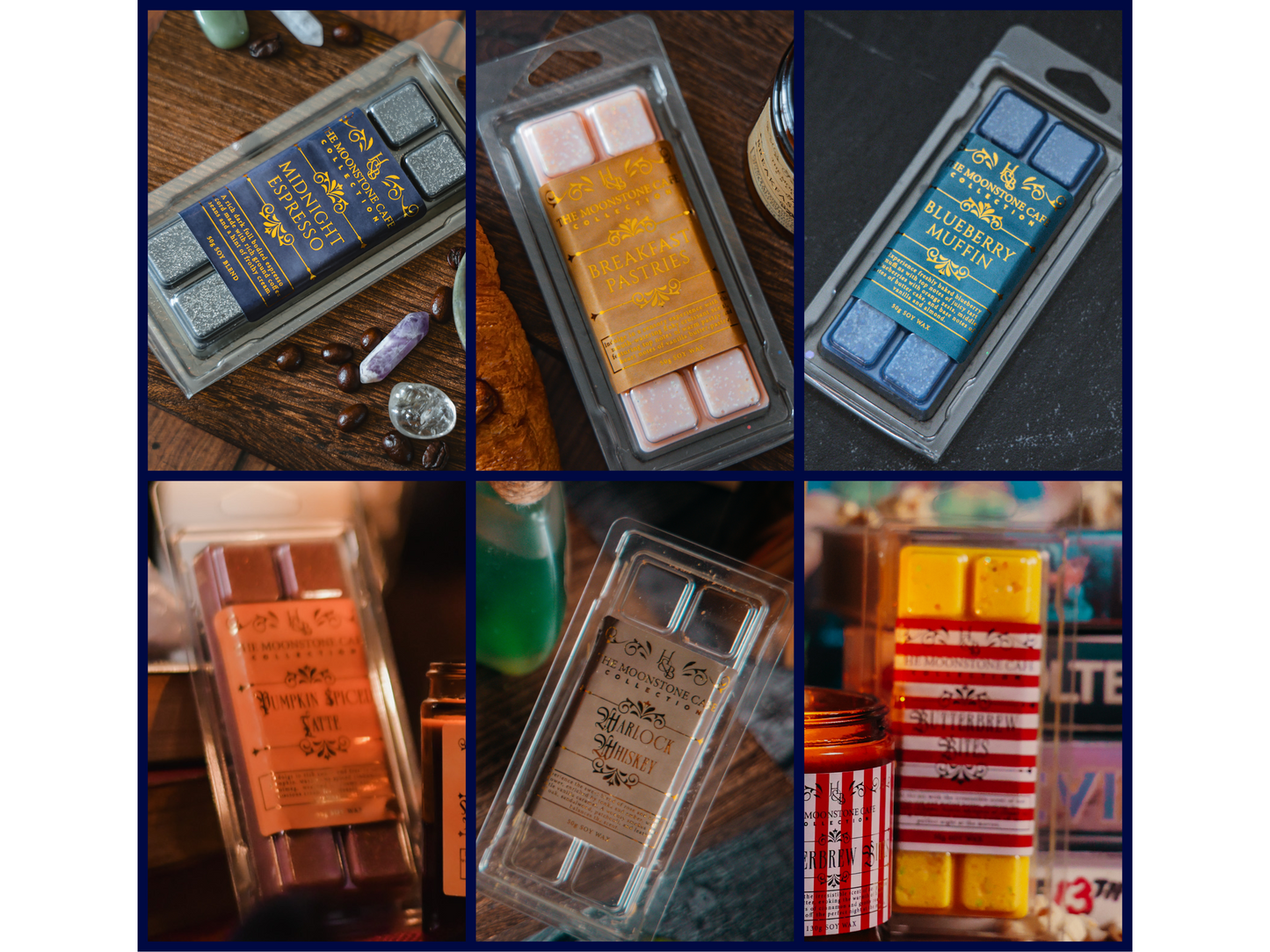 The Moonstone Cafe Soy Wax Melt Bars Hex & Boon