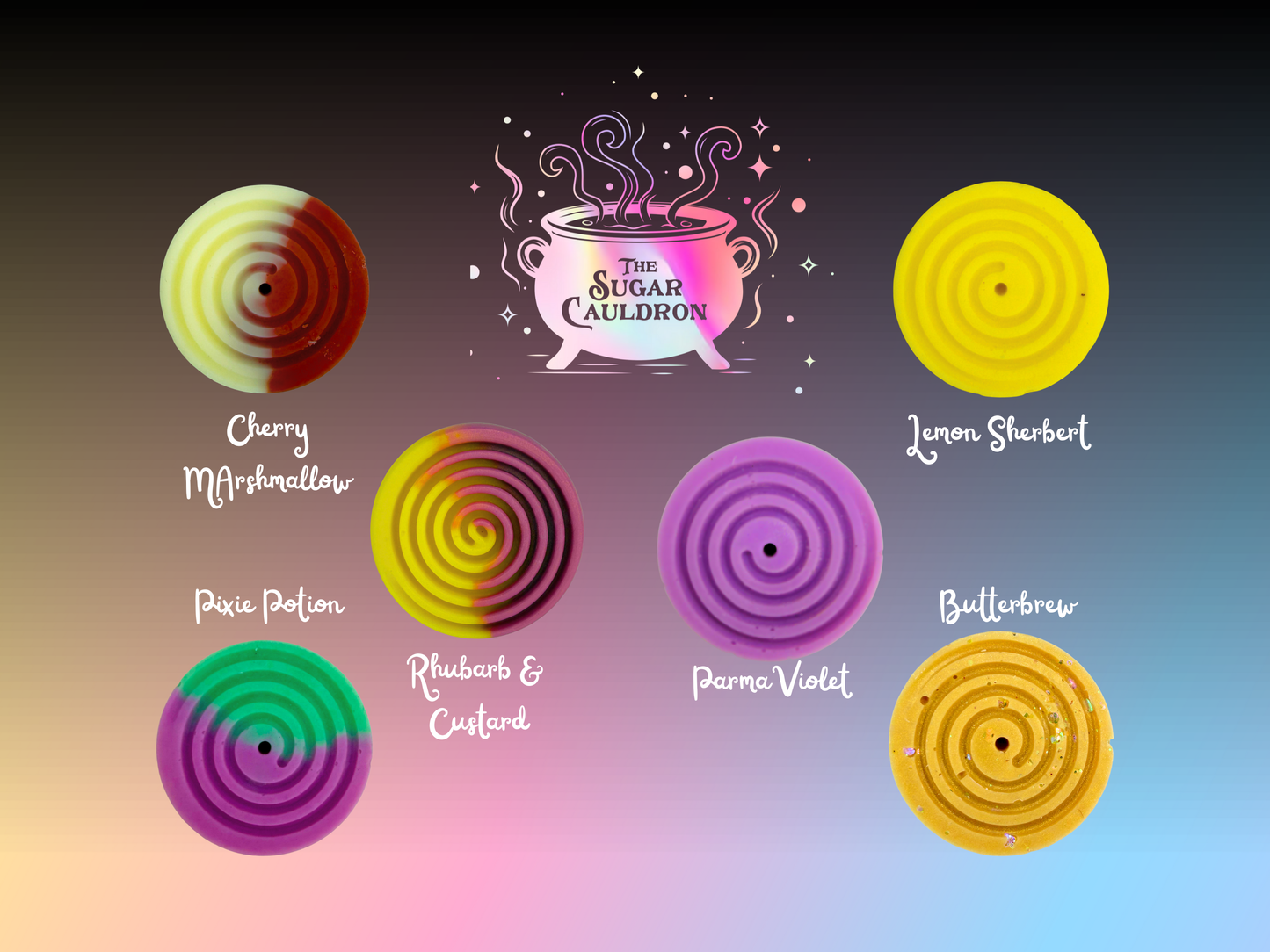 The Sugar Cauldron - 10g Sweet Shop Wax Melts Hex & Boon