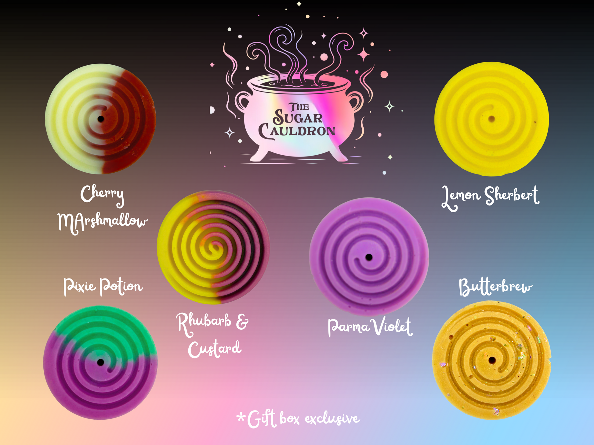 The Sugar Cauldron Wax Melt Collection Box Hex & Boon