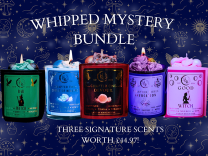 Whipped Candle Mystery Bundle - One Candle + Two Wax Melts! Hex & Boon