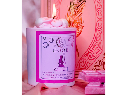 GOOD WITCH - Rose & Vanilla Scented Whipped Candle Hex & Boon