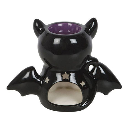 Cute and Creepy Gothic Bat Cat Oil Burner and Wax Warmer Something Different Wholesale
