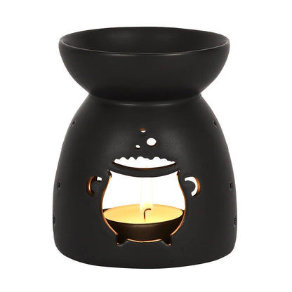 Gothic Black Cauldron Cut Out Oil Burner and Wax Warmer Something Different Wholesale