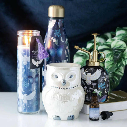 Iridescent Owl Oil Burner and Wax Warmer My Store