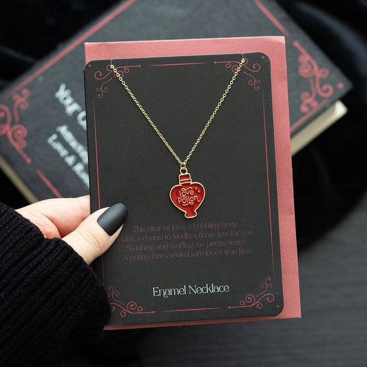 Love Potion Pendant Necklace Greeting Card