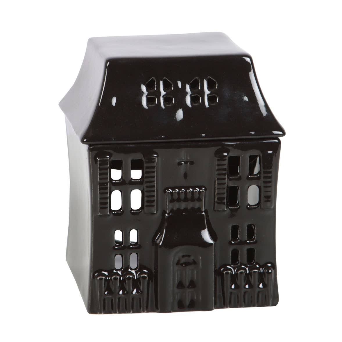Gothic Black Haunted House Halloween Oil Burner Something Different Wholesale